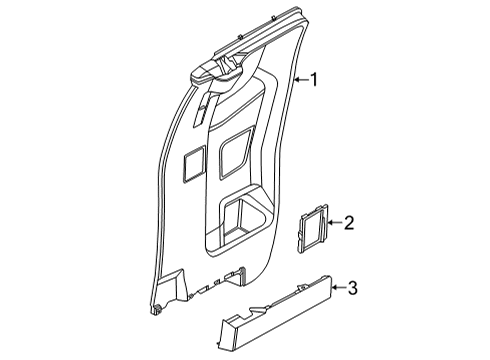 2023 Nissan Frontier Cover-Seat Belt Diagram for 76974-9BU1A