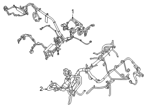 2025 Nissan Pathfinder EGI Harness Diagram for 24011-6TA0A