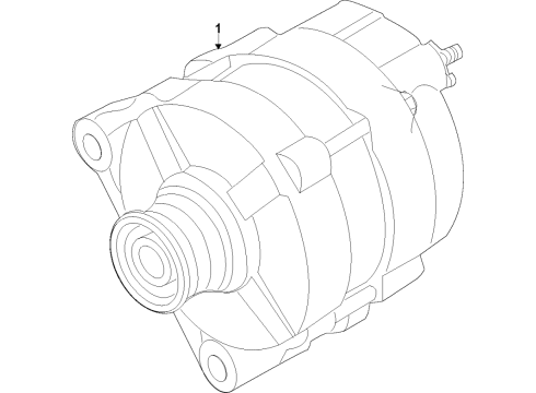 2020 Nissan Titan Alt Assembly Diagram for 2310M-EZ30ARW