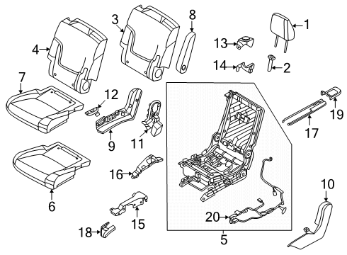 2025 Nissan Armada Second Row Seats Diagram 4