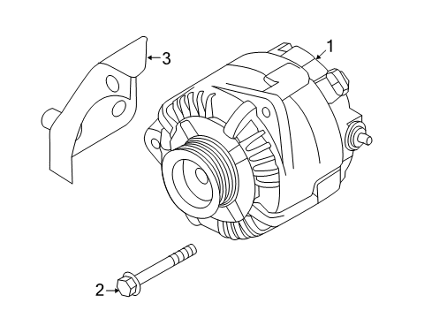 2020 Nissan Rogue Generator Diagram for 2310M-4BA0BRW