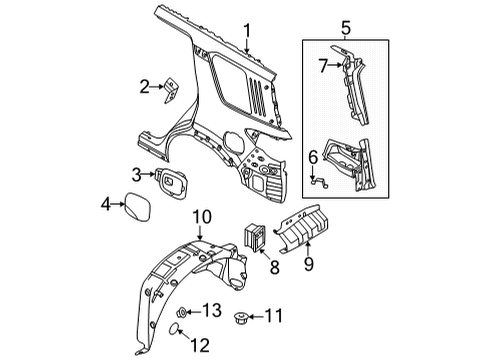 2024 Nissan Pathfinder Retainer-Tapping,Striker LH Diagram for G6691-6TAMA