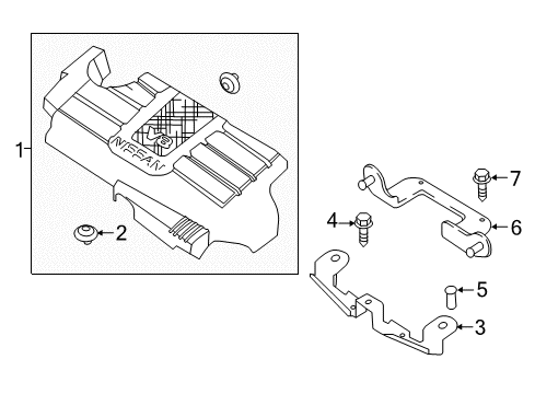 2023 Nissan Titan ORNMENT Diagram for 14041-9FT0B