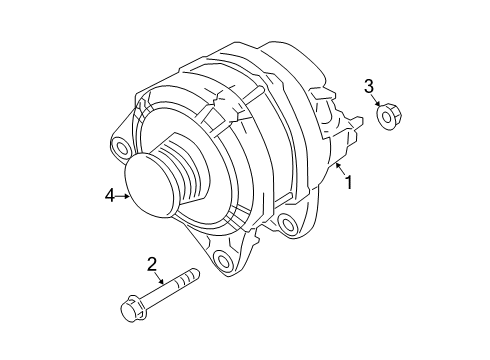 2023 Nissan Kicks Generator Diagram for 23100-5RA2B