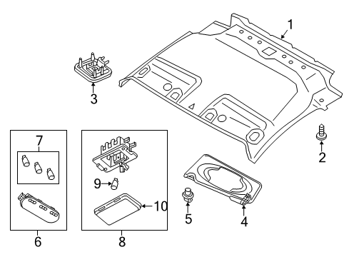 2020 Nissan NV Finisher Diagram for 73901-9SM1E