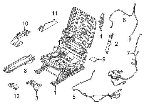2024 Nissan Pathfinder Second Row Seats Diagram 6