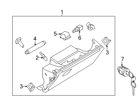 2021 Nissan Armada Assist Instrument Lower Panel Diagram for 68102-6JL0B