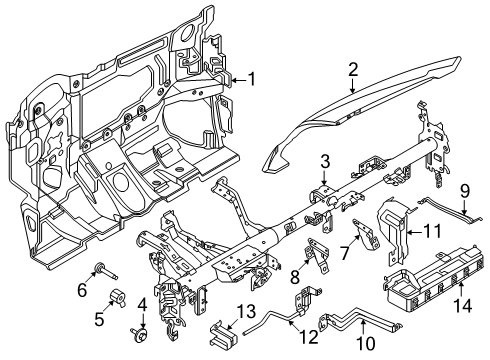2025 Nissan ARIYA Instrument Panel Diagram 2