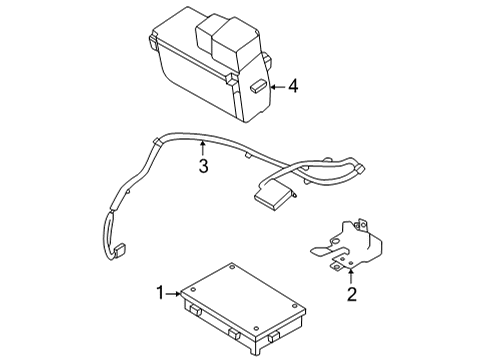 2021 Nissan Sentra Antenna Assy-Time Control Unit Diagram for 28212-6LA0A