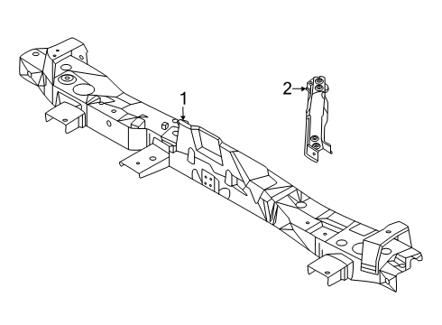 2025 Nissan Kicks Radiator Core Support Upper Diagram for F2511-7LGMH