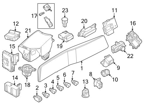 2024 Nissan ARIYA CONTROL ASSY - SMART KEYLESS Diagram for 285E1-5MR1E