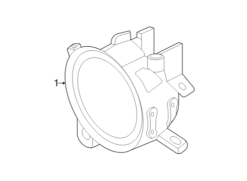 2024 Nissan ARIYA FOG LAMP ASSY-RH Diagram for 26150-8990E