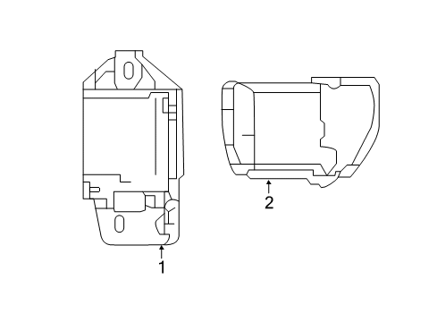 2024 Nissan Titan Side Obstacle Warning Sensor Assembly Diagram for 284K1-9FV1A