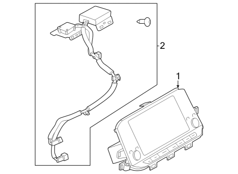2023 Nissan Z Gps Antenna Assembly Diagram for 25975-6GP0A