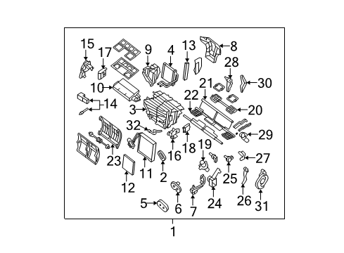 Defroster Lever Diagram for 27167-JA10A