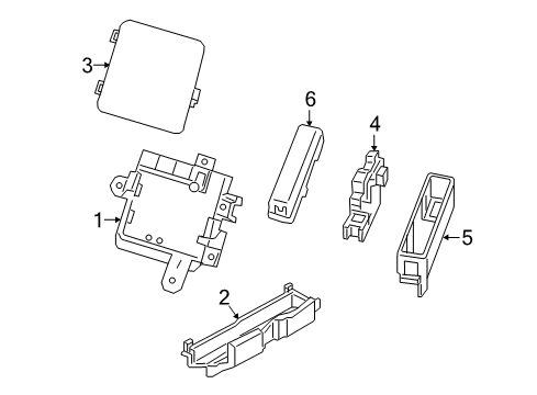 2025 Nissan Leaf Relay Box Cover Diagram for 24382-9RE0D