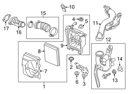 Rear Heated Oxygen Sensor Diagram for 226A0-3YM0B