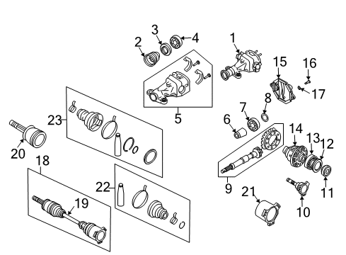 Carrier Complete-Gear Diagram for 38310-0C010