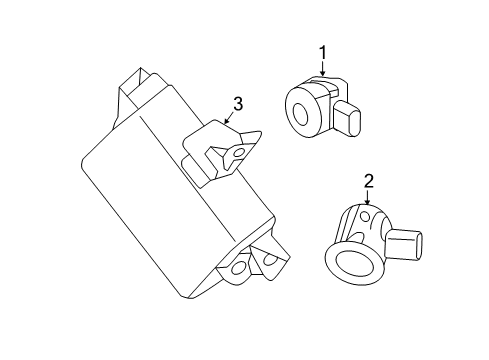 2024 Nissan Titan CONTROLASSY-SONAR Diagram for 28532-9FV5B