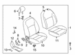 Diagram for Nissan Kicks Play Seat Cushion - 87311-5RL0A