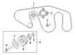 Diagram for 2024 Nissan Armada A/C Idler Pulley - 11925-EZ30B