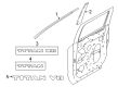 Diagram for Nissan Titan Door Moldings - 80821-9FT0B