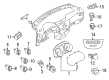 Diagram for Nissan Rogue Sport Speedometer - 24810-6MR2A