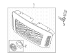 Diagram for Nissan Titan Grille - 62310-9GK1B