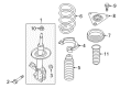 Diagram for 2022 Nissan Rogue Sport Bump Stop - 54050-6FV0A