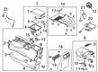 Diagram for 2022 Nissan Rogue Sport Armrest - 96920-6FM1A