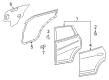 Diagram for 2020 Nissan Rogue Weather Strip - 82831-7FL0A