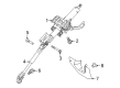 Diagram for Nissan Steering Shaft - 48080-6RF0B