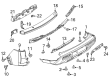 Diagram for 2025 Nissan Pathfinder Bumper Reflector - 26565-6TA0A