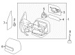 Diagram for 2024 Nissan Titan Car Mirror - 96301-9FV6E