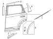 Diagram for Nissan Door Moldings - 78861-6RR0A