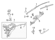 Diagram for 2020 Nissan Pathfinder Windshield Wiper - 28890-3JA2D