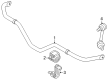 Diagram for 2025 Nissan Armada Sway Bar Bushing - 54613-7JA3A