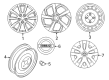Diagram for Nissan Rogue Sport Spare Wheel - D0C00-6MR1C
