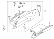 Diagram for Nissan Rogue Sport Glove Box - 68510-6MR0A