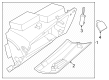 Diagram for 2025 Nissan Pathfinder Glove Box - 68102-6TA2A