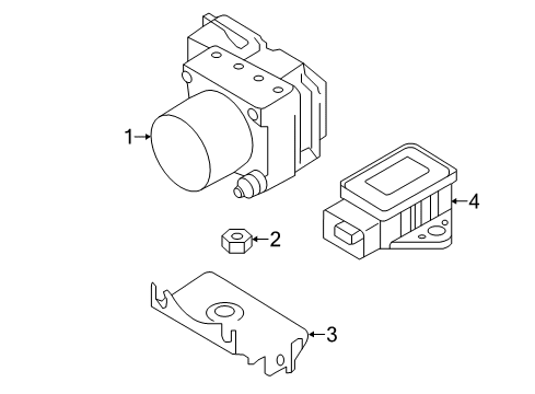 Anti Skid Actuator Assembly Diagram for 47660-9SE1A