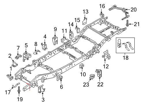 Bracket Assy-Rear Spring,Rear LH Diagram for E0391-EZ1MA