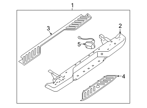 Bumper Assembly Rear Diagram for 85010-9BF1B