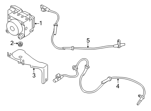 Anti Skid Actuator Assembly Diagram for 47660-9KK2A