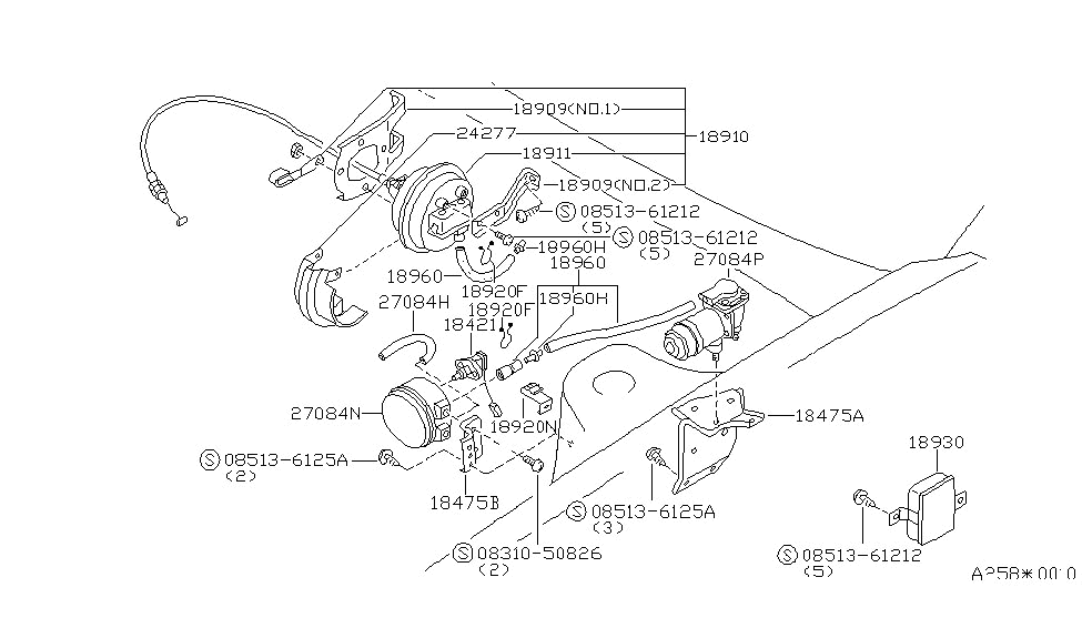 Nissan 27680-07F10 Switch Micro