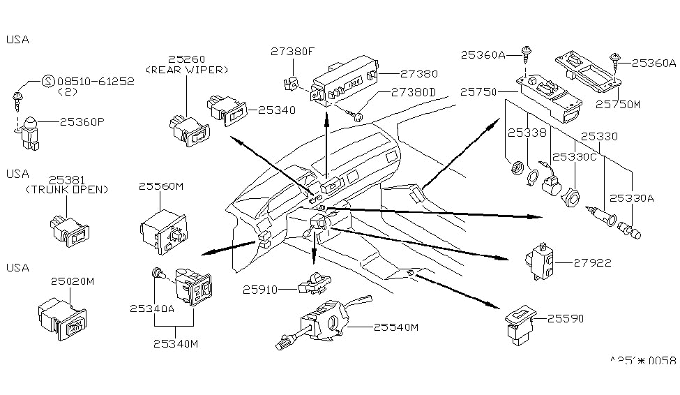 Nissan 28592-32F00 Indicator-Voice Control