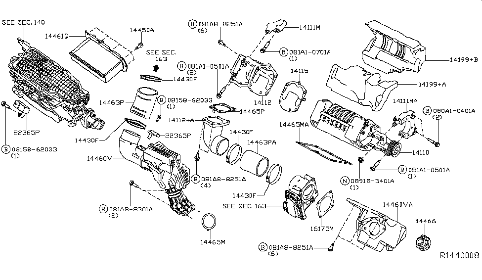 Nissan 080A1-0401A Bolt-FLANGE,HEXGON