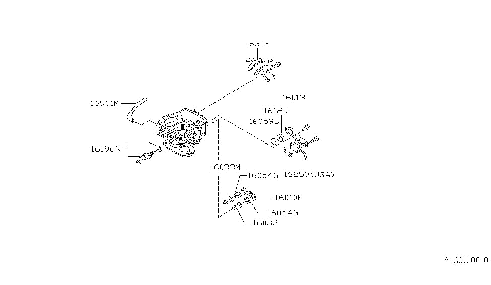 Nissan 16176-32M00 Solenoid Valve