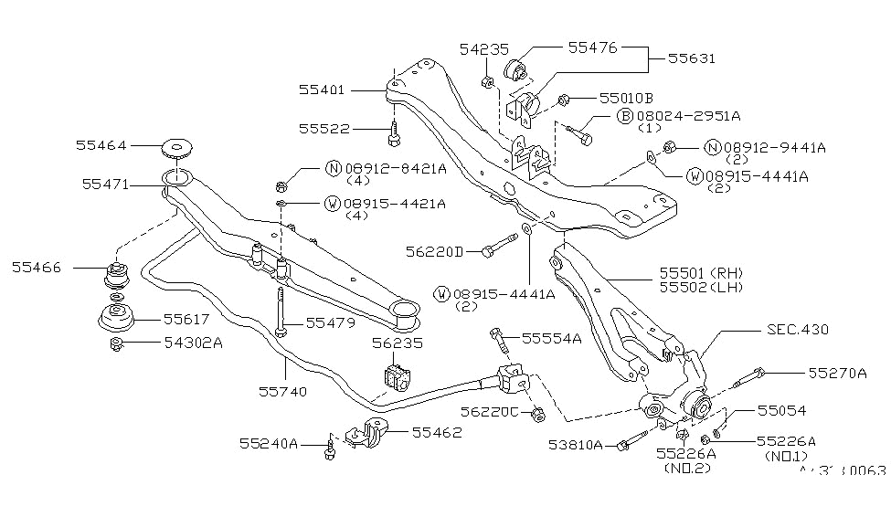 Nissan 01125-00871 Bolt