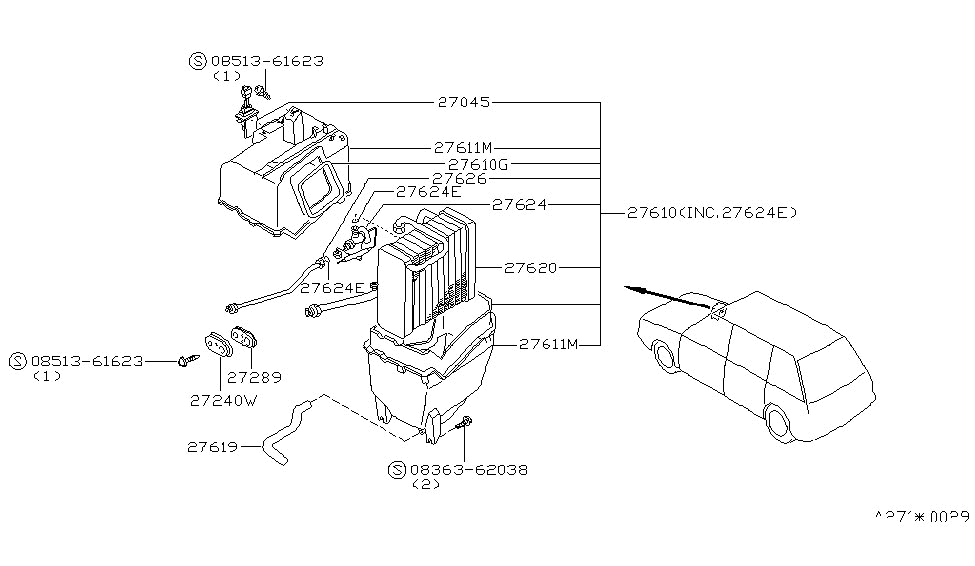 Nissan 27270-29R00 Cooling Unit